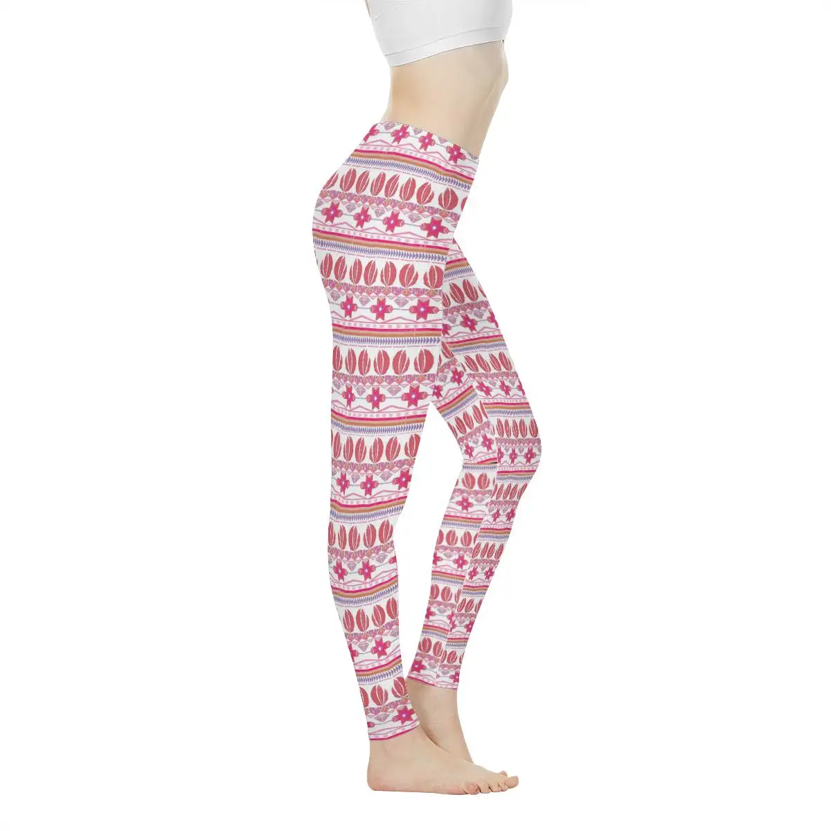 THIKIN 2020 New Fashion Leggings High Waist Retro Aztec Pattern Tight Black Grils Leggings High Elastic Sexy Girls Tight Pants