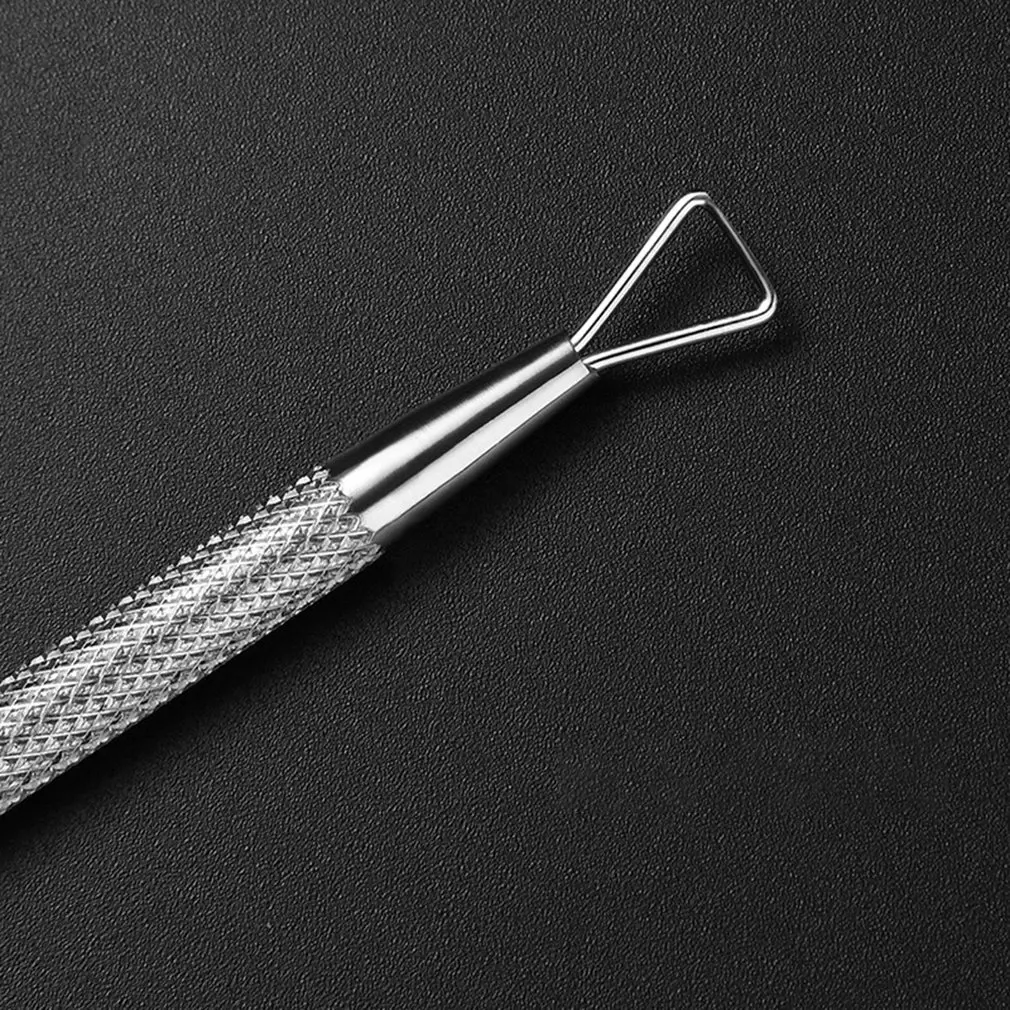 厂家不锈钢镜光双头两用卸甲刨 油胶光疗甲卸甲钢推 美甲卸甲工具