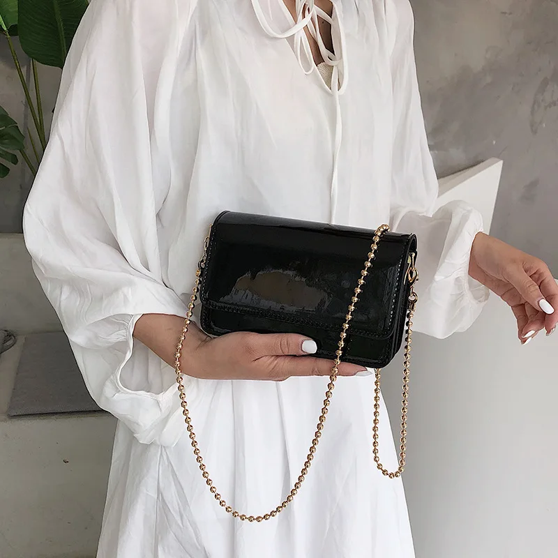 

the new network celebrity little black bag woman lap ins chain oblique satchel Korean version of the fashion single shoulder bag