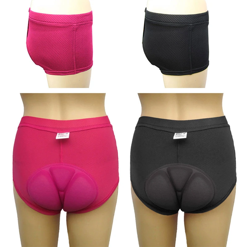 Breathable & Comfortable Recat Womens Cycling Underwear Shorts 3D Padded Bike Undershorts Bicycle Biking Underpants 