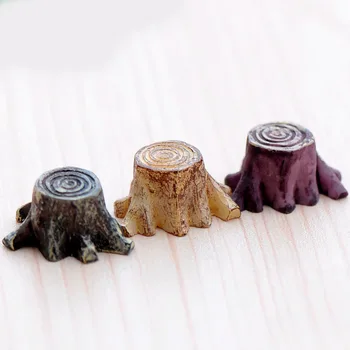 

Simulation Resin Mini Stumps Tree Pier Ornaments Fish Tank Turtle Tank Ornaments Moss Micro Landscape Decorations Accessories
