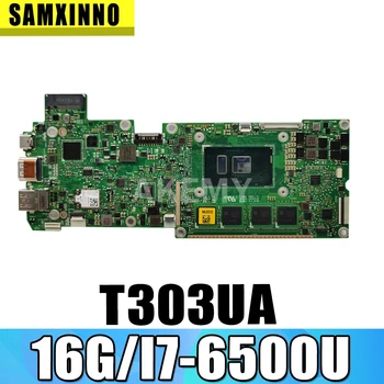 شراءاللوحة الأم للكمبيوتر المحمول T303UA لجهاز ASUS Transformer 3 Pro T303UA T303U اللوحة الرئيسية الأصلية 16 جيجا بايت رام I7-6500U