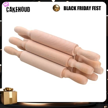 

CAKEHOUD Kitchen Cooking Tools High Quality Classic Wooden Rolling Pin Baking Cookies Pizza Noodles Children Mini Baking Roller