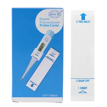 

100PCS Digital Thermometer Probe Covers Disposable Protector for Health Center