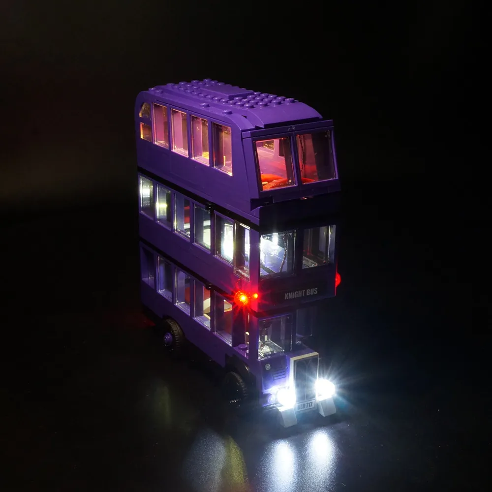 LED Light Set For 75957 The Knight Bus Building Bricks Creator City DIY Toys Blocks Bricks Only Lighting Kit NOT Include Model 4