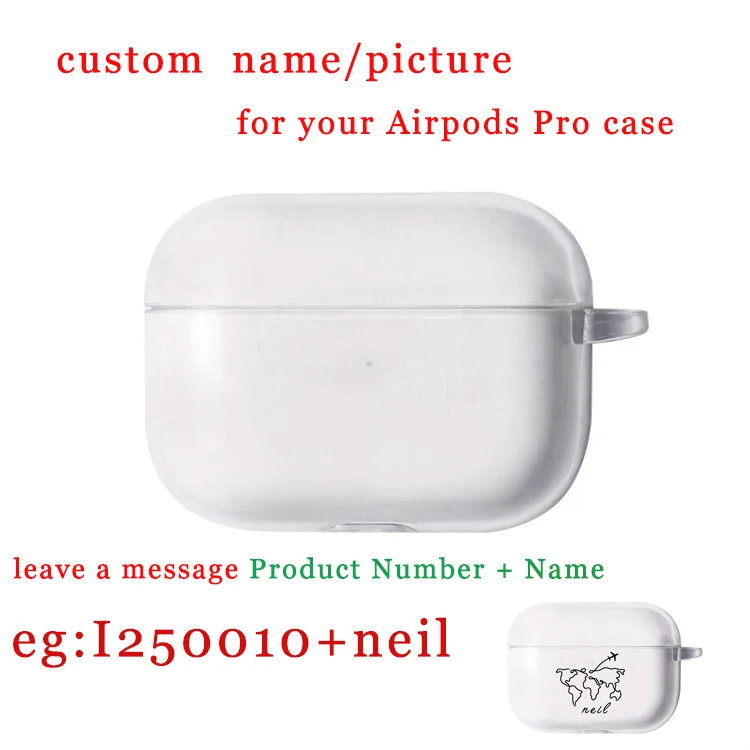 Custom Airpods PRO Мягкий чехол для наушников для Apple Airpods Pro, чехол, милый, карта поездки, прозрачный, Роскошный чехол для наушников Air pods Pro, чехол - Цвет: Custom Airpods PRO