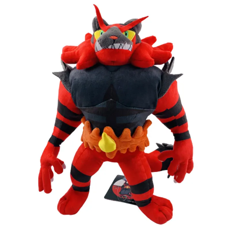 36cm Pokemon Plush Toys Incineroar Figurine Animal Plush Dolls Litten Evolution Edition Cute Pokemon Stuffed Toys Kids Boys Gift