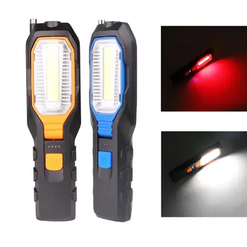 

LED Flashlight Work Light For Emergency Magnetic Flashlight Car Inspection Outdoor Light Torch With Hook LED Work Light