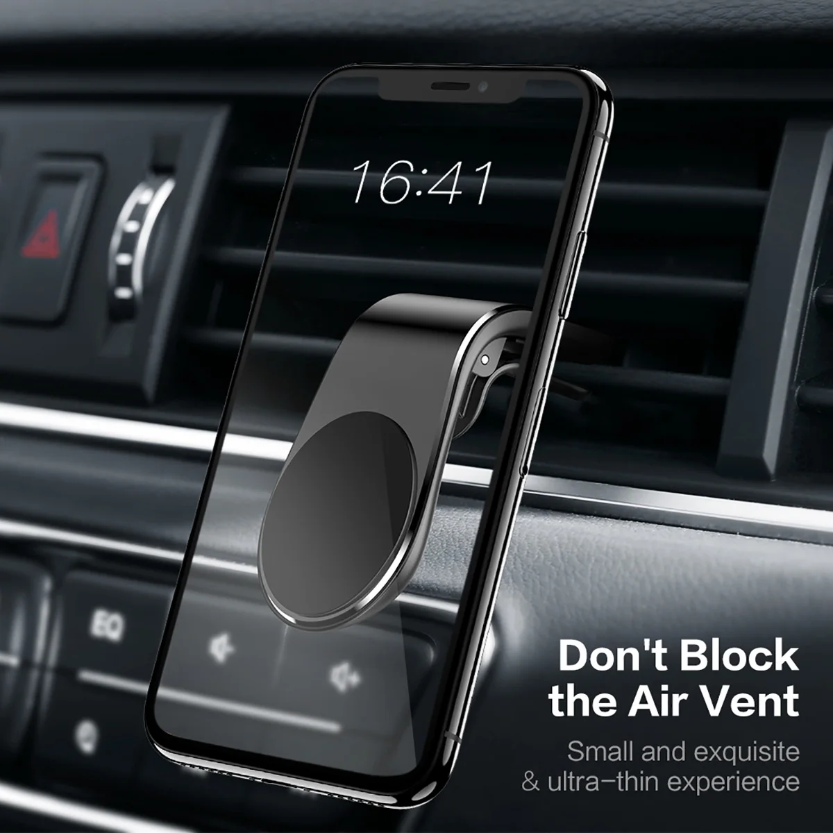 Магнитный автомобильный держатель для телефона ETIMGA, l-образный держатель для крепления на вентиляционное отверстие, автомобильный держатель для мобильного телефона с gps для iPhone 11, samsung, S9, huawei