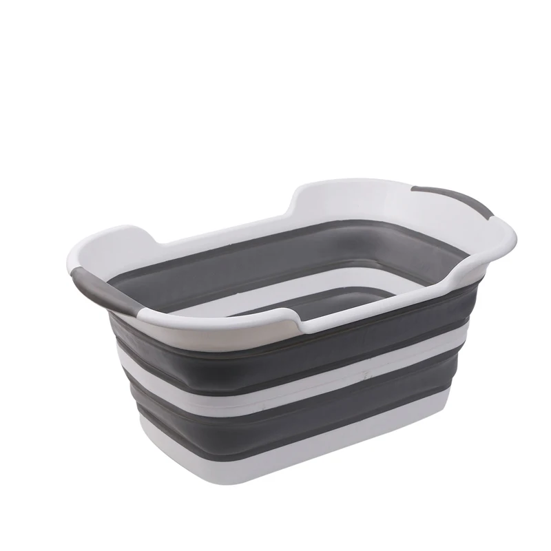Baratos Cesta de la colada portátil plegable 19L, cesta de la ropa sucia, accesorios de baño, bañera para mascotas para niños, cesta de almacenamiento de limpieza en el hogar