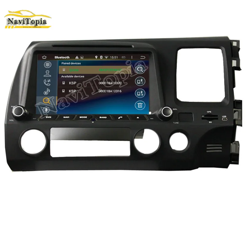 Excellent Octa Core 4G RAM 64G ROM Android 9.0 Car DVD Multimedia Player Auto GPS for Honda CIVIC right driving 2006-2011 1