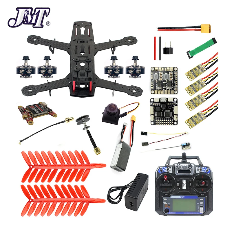 JMT 250 полный комплект RC FPV Квадрокоптер Дрон мм из углеродного волокна для рамы F3