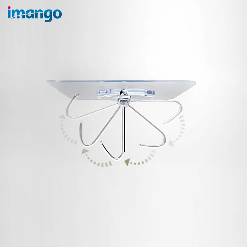 6 шт./лот присоска крючки дерево стекло крюк вешалка настенная ванная комната Towe