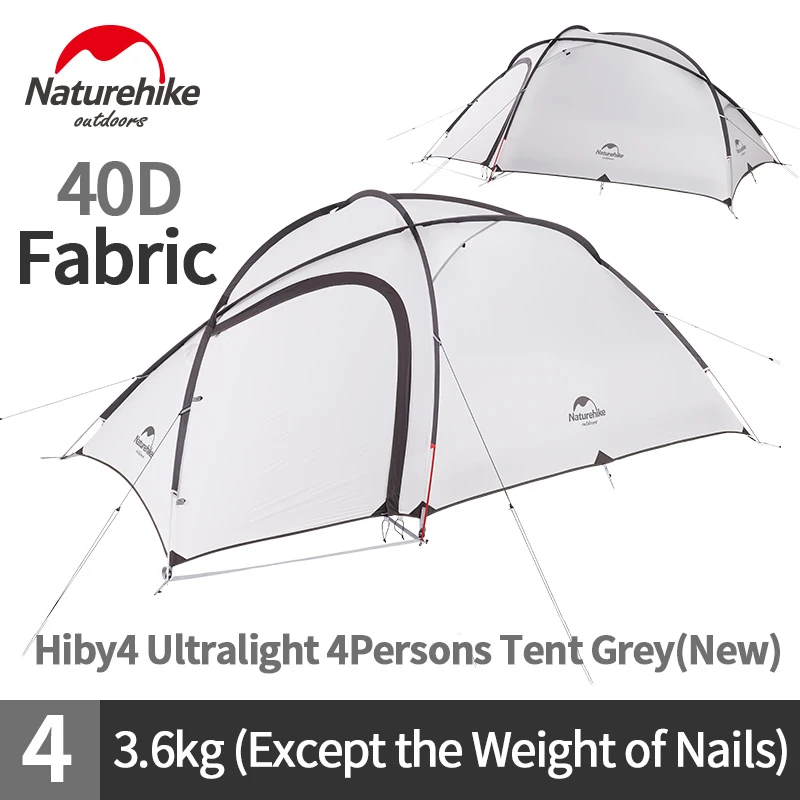 Naturehike Hiby палатка для кемпинга 3 4 человек ультра светильник отдыха на природе