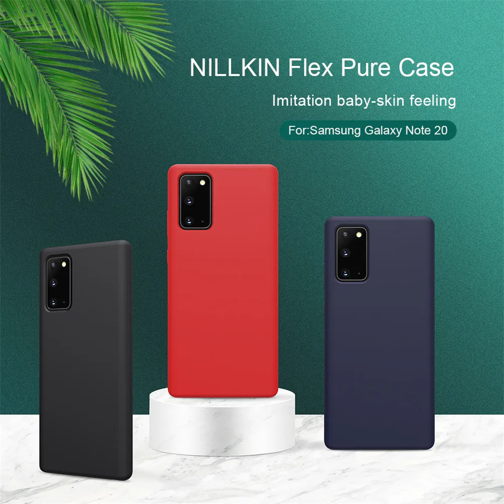

Однотонный силиконовый мягкий защитный чехол для Samsung Galaxy Note 20 Nillkin Flex