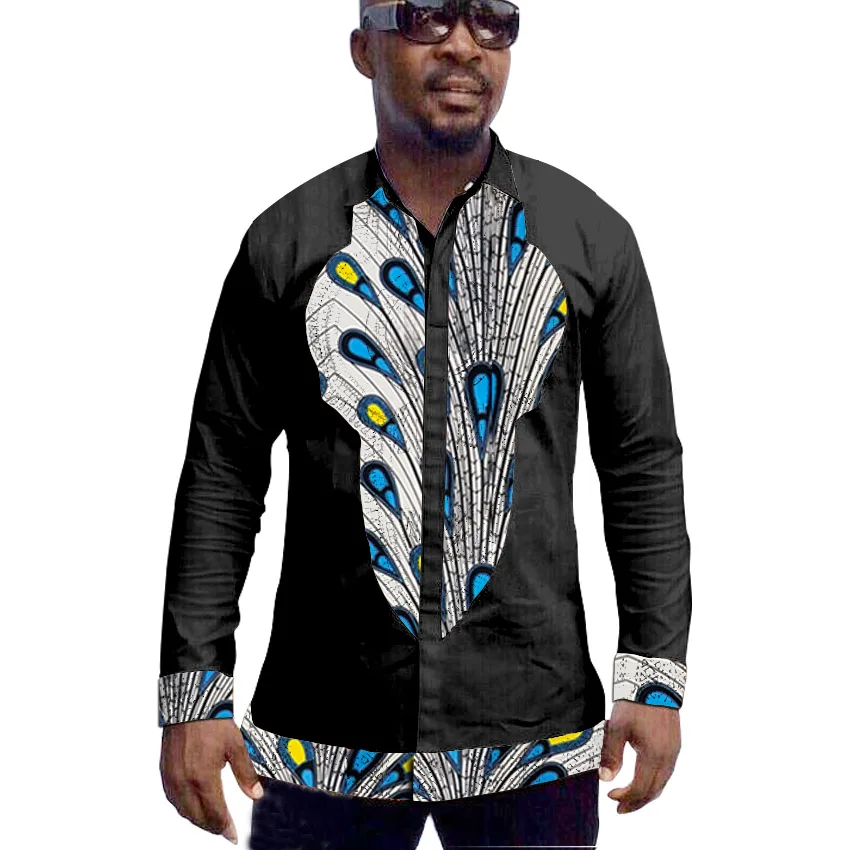 Африканский мужские рубашки для мальчиков Африканский одежда Дашики Лоскутная рубашка свадебные наряды человека Африка костюмы по