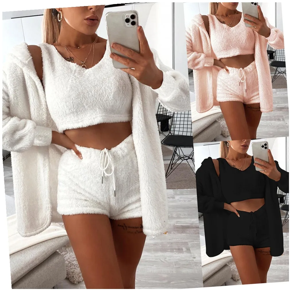 Mohiar 3 Buah Set Seksi Crop Tank Top 