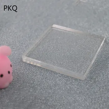 

100pcs Thickness 1mm Small Size Square Acrylic Clear Perspex Sheet Cut Plastic Board Perspex Panel Durable Doors Signage Decor