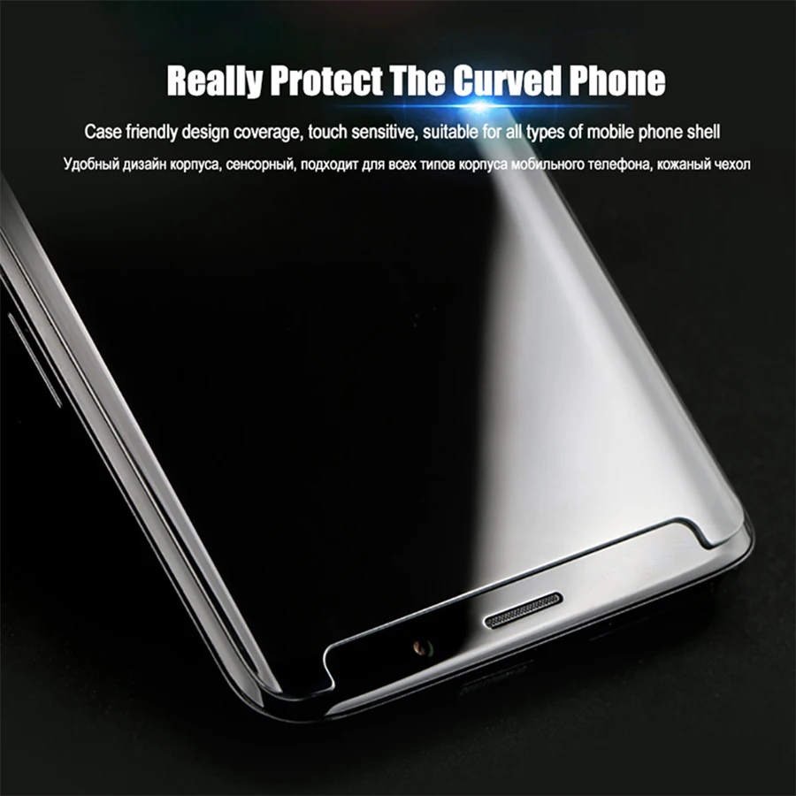 3D закаленное стекло с закругленными краями для samsung Galaxy S10 S9 S8 Plus Note 10 Plus, защитный чехол для экрана, закаленное стекло