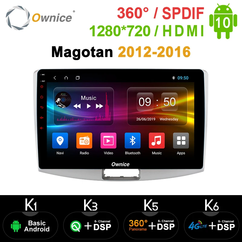 Ownice 8 ядерный Android 10 0 автомобильный радиоплеер GPS k3 k5 k6 для Volkswagen CC Magotan Passat b7 2012 2013