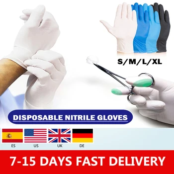 

100PCS 4 color disposable gloves latex dishes / kitchen / work / rubber / garden gloves universal for left and right hand