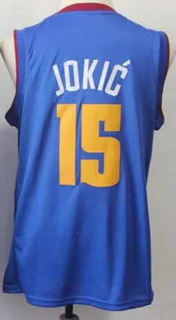 Мужской бейсбольный мяч Денвер Аллен Айверсон Dikembe Mutombo Nikola Jokic Jamal Murray майки - Цвет: As photo