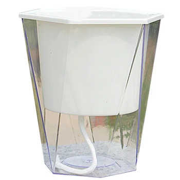 

CSS Flower Plant Pot Self Watering Planter Transparent Planting Flower Pot Water Storage Basin