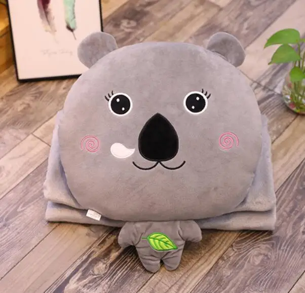 Игрушек! Милая плюшевая игрушка, милая мультяшная кошка, котенок, собака хаски, коала, мягкая подушка, теплое одеяло, подарок на день рождения, Рождество - Цвет: koala