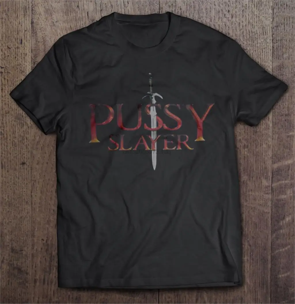 Мужская забавная футболка модная от Брэндона кальвилло киска Slayer женская |
