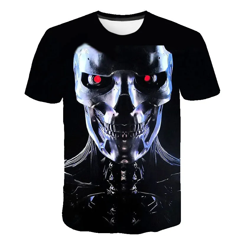 Футболка Terminator T800 для мужчин и женщин уличная одежда с 3D принтом фильма научной