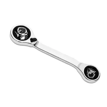 

52-in-1 Adjustable Ratchet Wrench Socket Tool Socket Wrench Auto Reparing 360 Degree Rotation Spanner Works with Spline Bolts