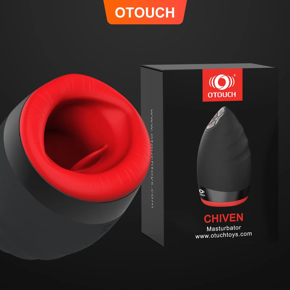 Мужской автоматический мастурбатор Otouch CHIVEN рот язык сосание вибрация вращение