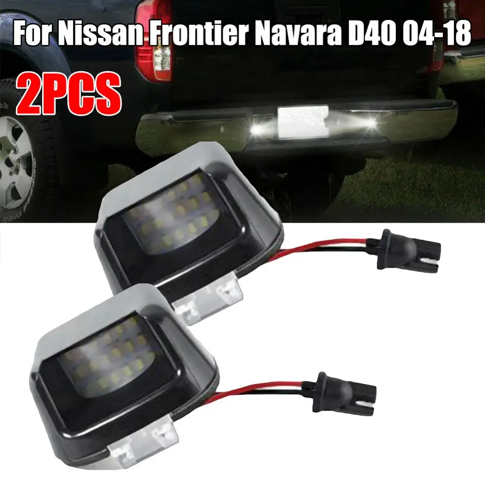 

For Nissan Frontier Navara D40 Suzuki Pickup White LED License Plate Light 04-18