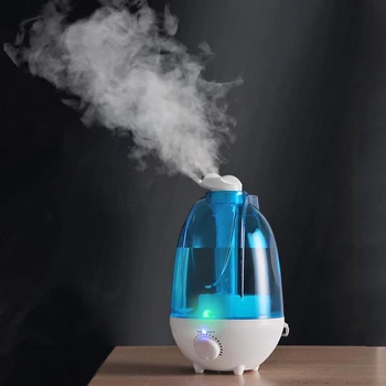 

4L Large Volume Air Humidifier Home Ultrasonic Humidifier Aroma Diffuser Mist Maker Air Purifier Humidificador LED Lamp