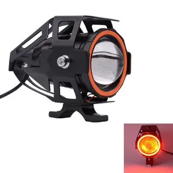 

1PCS 125W 12V Motorcycle Headlight 3000LM moto spotlight U7 LED Driving Fog Spot Head Light Decorative Lamp