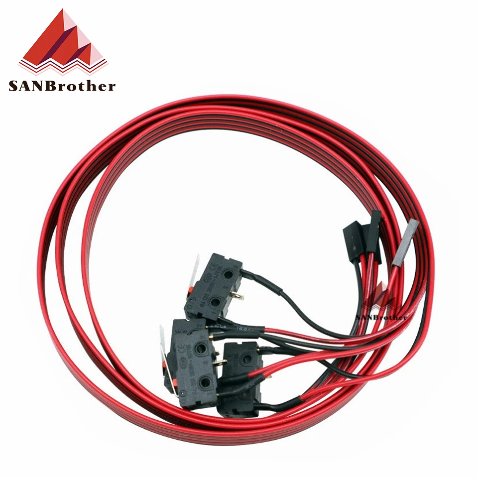 

3D Limit Switch Parts 2PIN 3PIN HX2.54 DuPont2.54 Connector MINI KOSSEL Delta Reprap Endstop 1Meter Wholesale