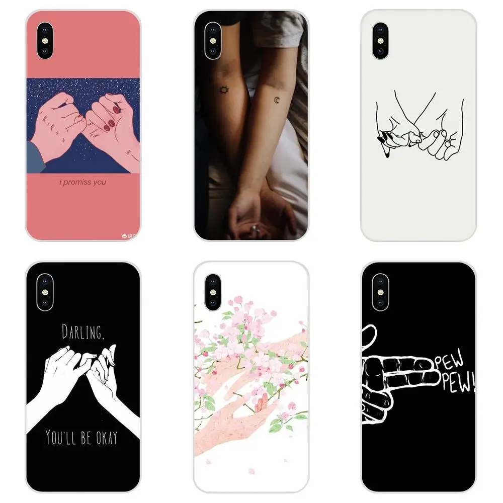 

TPU Soft Phone Cover Case Pinkie Promise For Samsung Galaxy Note 5 8 9 S3 S4 S5 S6 S7 S8 S9 S10 5G mini Edge Plus Lite