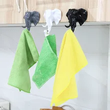 Голова слона животное Стены Двери одежды крюк витрины стеллажи для хранения самоклеющаяся клейкая вешалка сумка ключи клейкий держатель творческий Декор