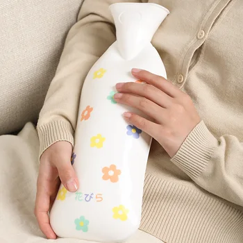 

Cute Water Injection Hand Warmer Students Large Small Carry-on Irrigation Plush Cloth Hot Water Bag Hot Compress Belly Hot Water