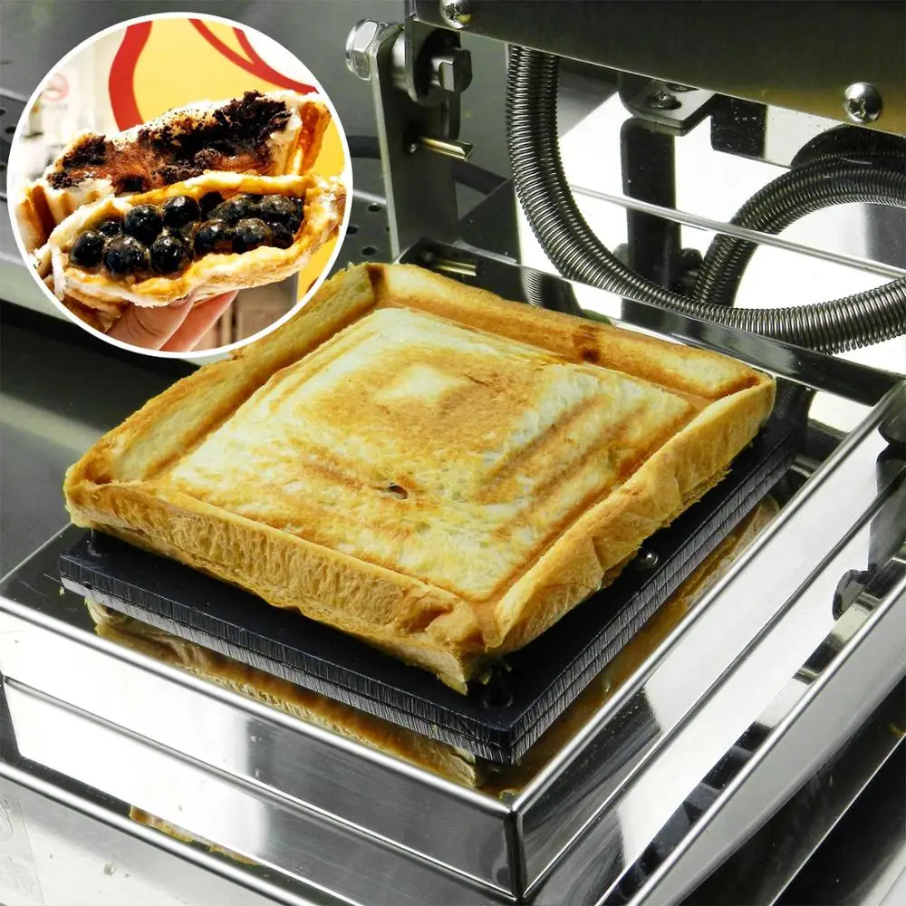 3 Mins Fast Making Sandwich Machine Sandwich Toaster Nonstick Panini Press Fresh Breakfast Sandwich Machine Grill 220V 600W