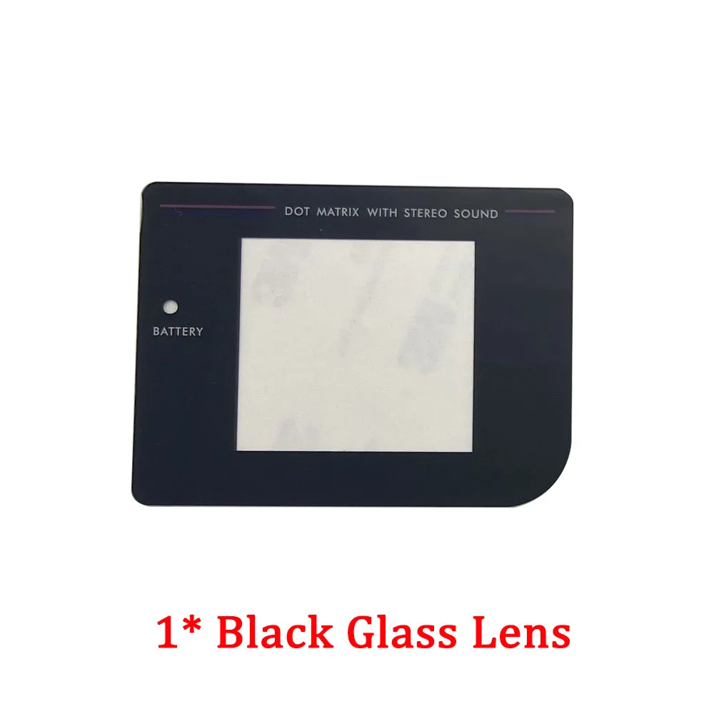 Black Glass Lens ЖК-экран с комплектом для kingd GB Подсветка ЖК-экран высокая яркость ЖК-замена для GB DMG GBO аксессуары для консоли - Цвет: Black Glass Lens
