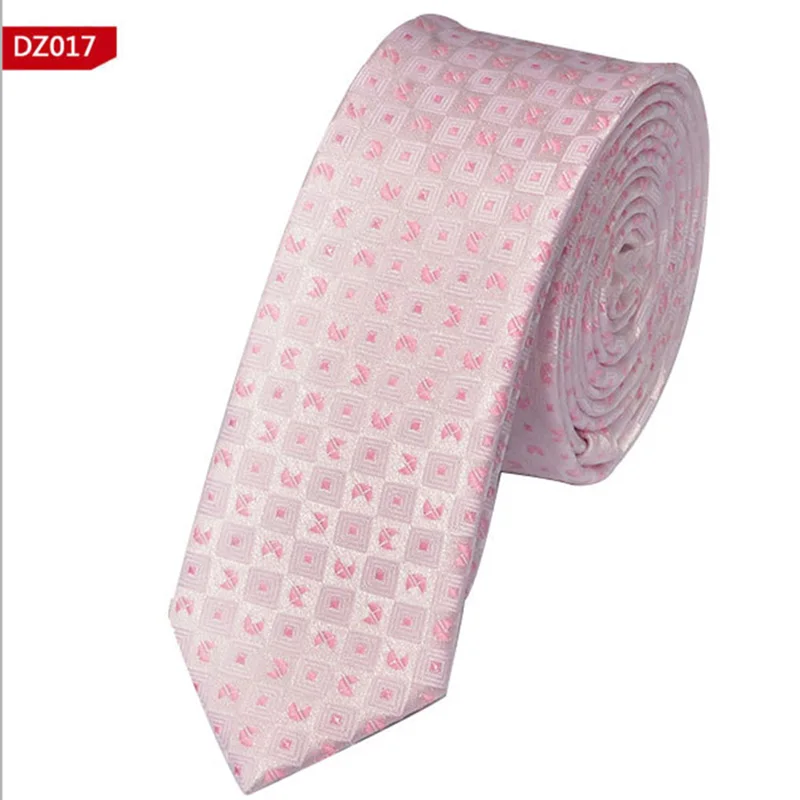 Мужские Узкие галстуки, черные полиэфирные клетчатые полосы, точки жаккарда, узкий галстук 5 см, классический деловой Повседневный галстук для свадьбы
