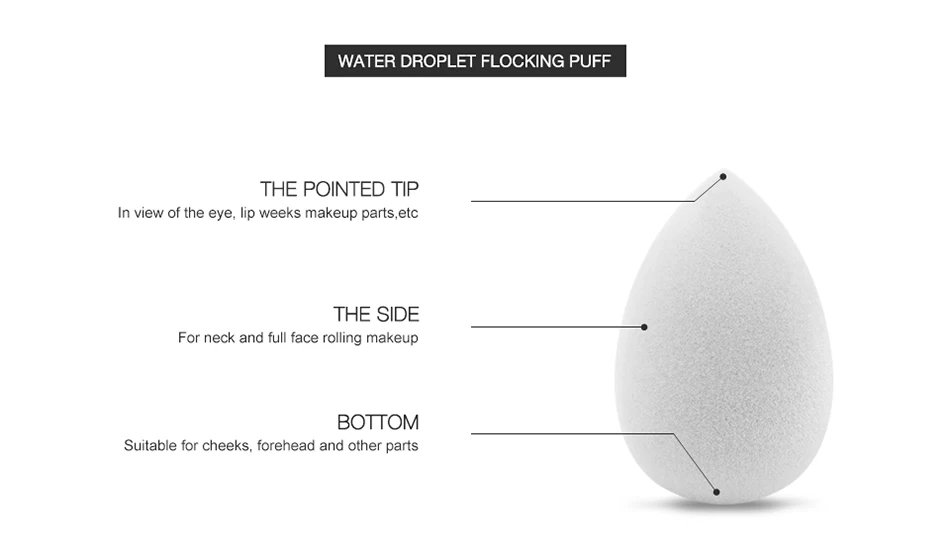O.TWO.O ворсистая капелька пудра слойка косой срез трехмерный влажный и сухой макияж яйца лицо макияж Губка косметика для лица