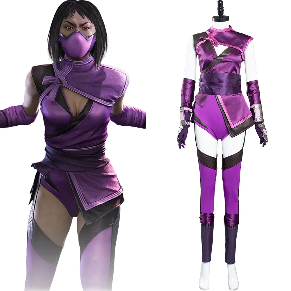 Mortal Kombat 11-Mileena Cosplay Costume Halloween Carnival Suit