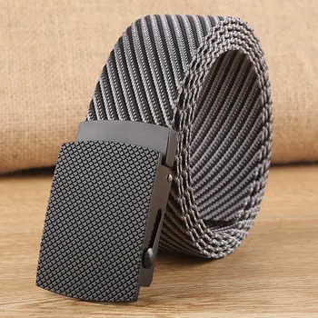 

men's Canvas belt metal buckle military belt Army tactical Waist belts for men top quality male strap Webbing Waistband Ceinture