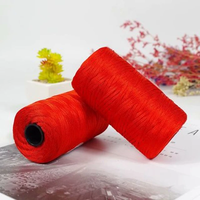 100g/reel  New Summer Crochet Yarn Satin Webbing Designed Blended Fancy Yarn for DIY Hat Handbag Thick Yarn 7
