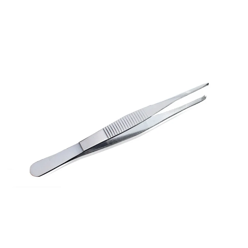 Tissue Holding Forceps 18 cm Surgical Home Tissue Tweezers 180mm Heat Resistant Medical Dressing Forceps Width 11mm Hook 1*2