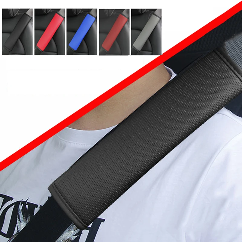

1Ps Car Seat Belt Shoulder Protection Cover, Comfortable and Soft Leather Texture Relief Shoulder Pressure Seat Belt Cover