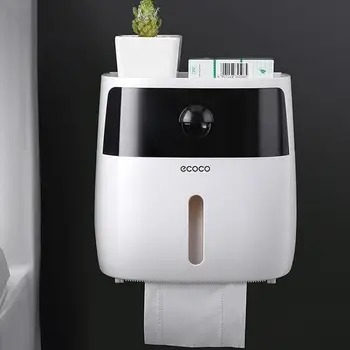 

ABS Fashionable Multifunctional Storage Basket Tissue Box Rolled Paper Towel Boxes Wall-Mounted Paper Towel Boxes