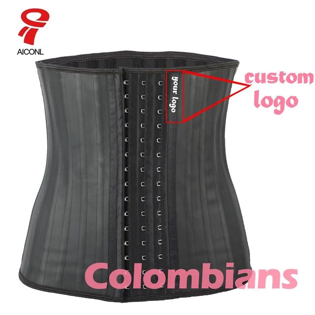 Latex Waist Trainer 25 Steel Bones Plus Size Corset Belt Modeling Strap  Body Shaper Colombian Girdles Waste Trainers